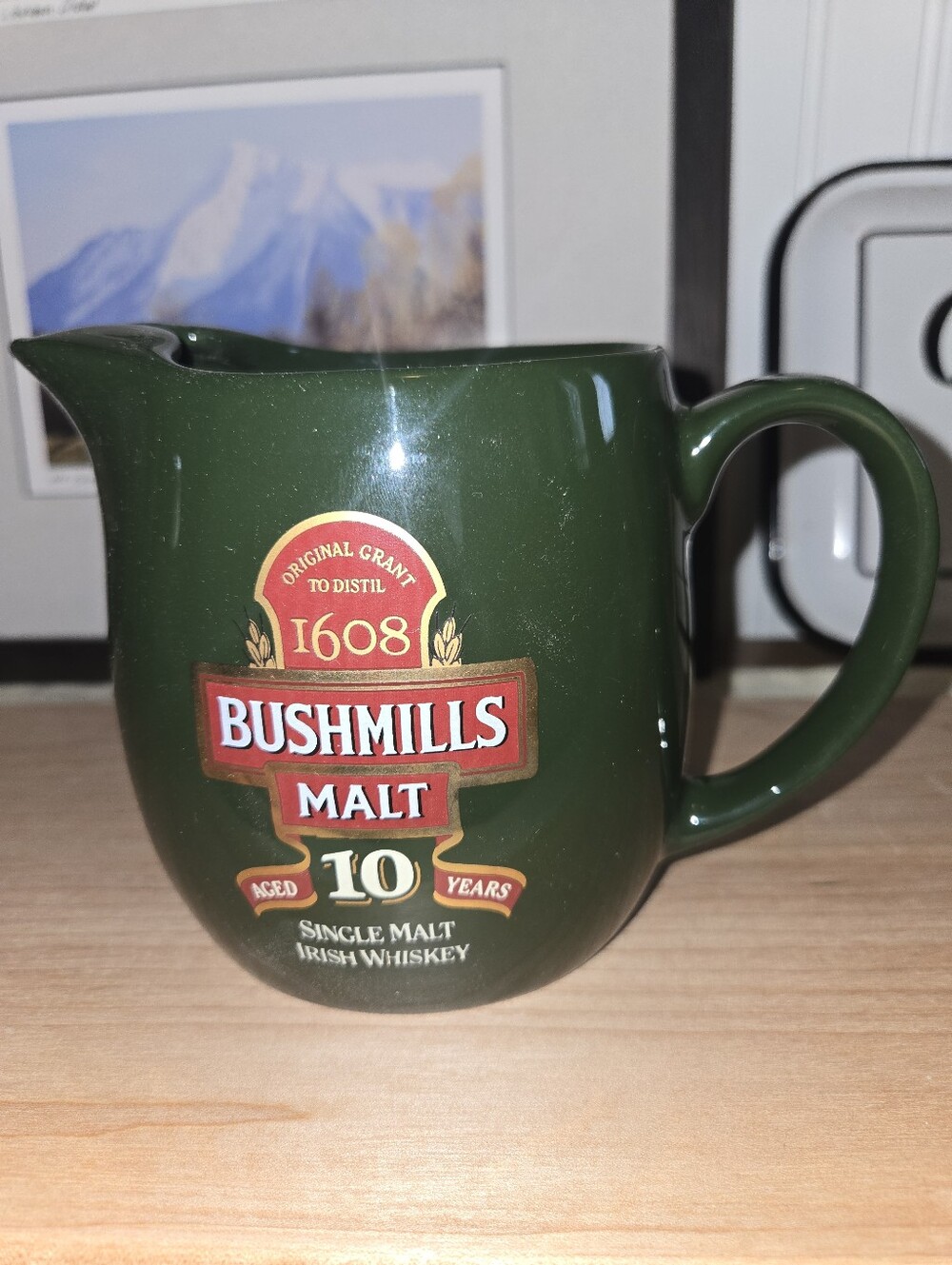 Bushmills Single Malt Irish Whiskey Water Pitcher